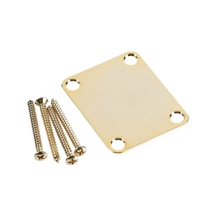 Fender® Vintage Neckplate, plain, gold