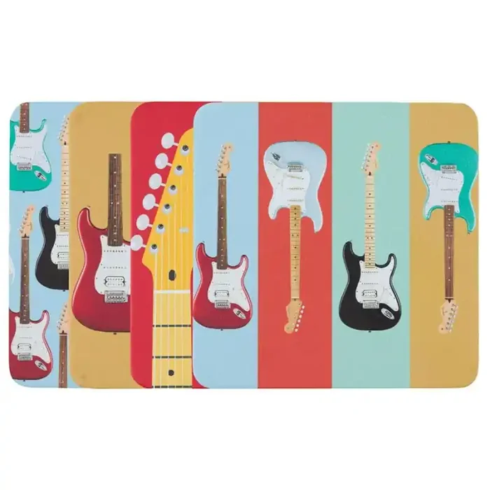 Fender Stratocaster modern design coaster set