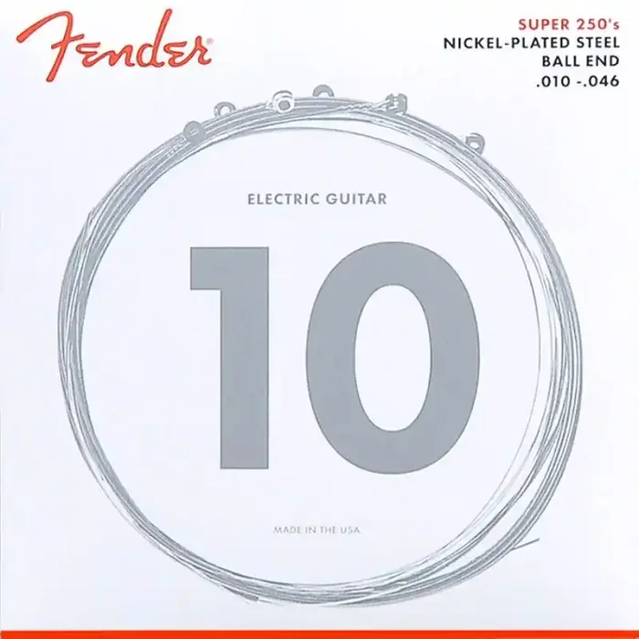 Fender Super 250s string set electric nickel roundwound regular 010-013-017-026-036-046