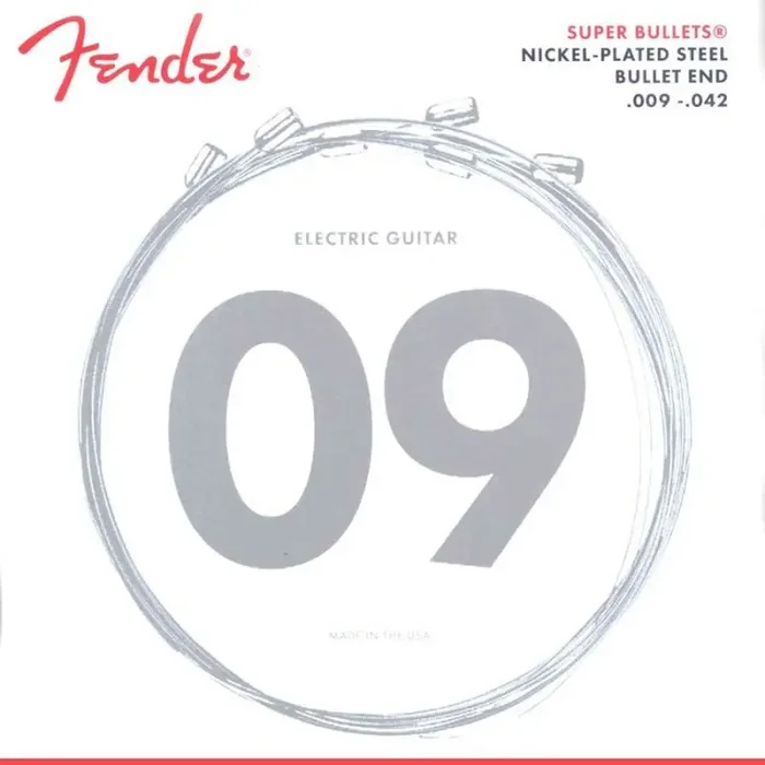 Fender Super Bullets string set electric nickel roundwound light 009-011-016-024-032-042