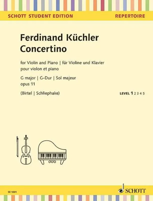 Ferdinand Küchler Concertino G-Dur op. 11 (Arr. Wolfgang Birtel) Violine mit Begleitung