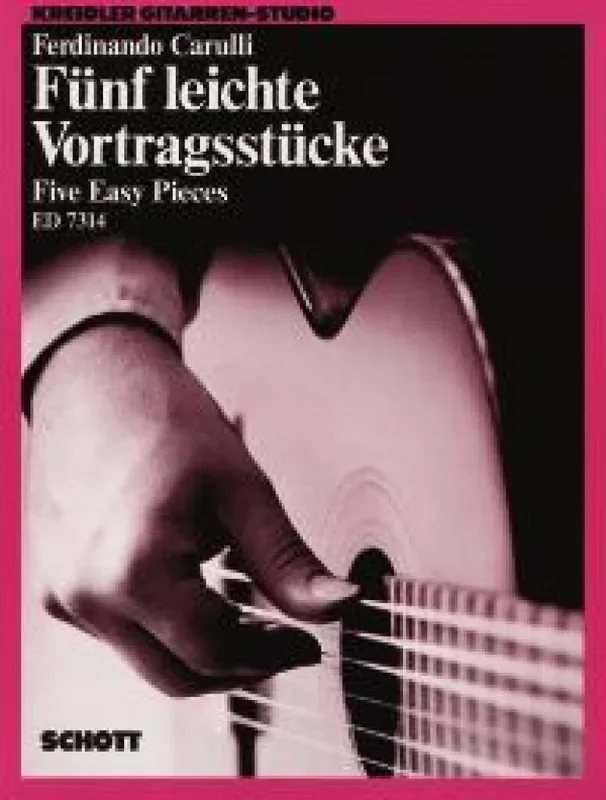 Ferdinando Carulli Leichte Vortragsstucke(5) Git. Gitarre Solo