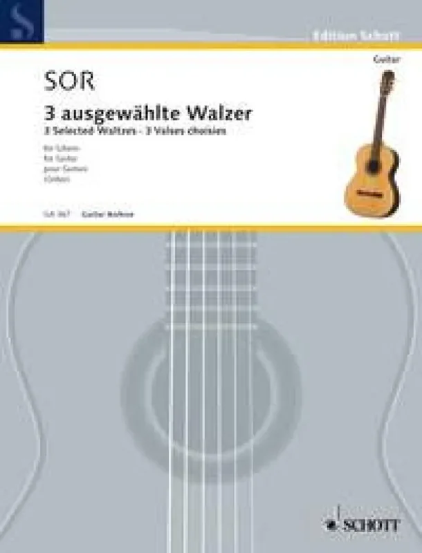 Fernando Sor 3 Waltzes (Arr. Walter Wilhelm Goetze) Gitarre Solo