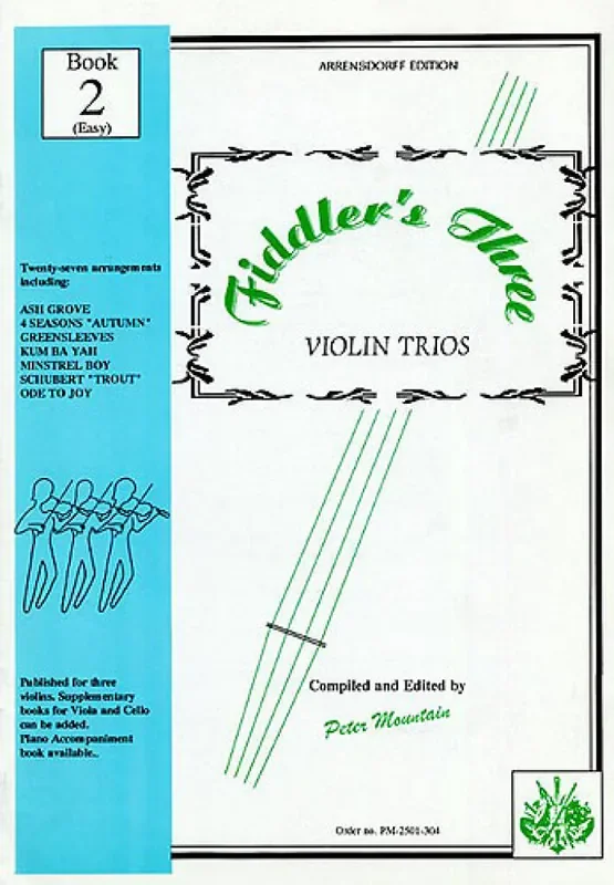 Fiddler‘s Three Violin Trios Book 2 Violinensemble