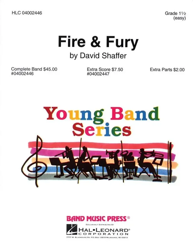 Fire & Fury – David Shaffer – Full Score Blasorchester