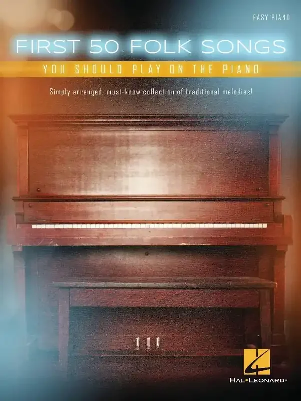 First 50 Folk Songs Easy Piano