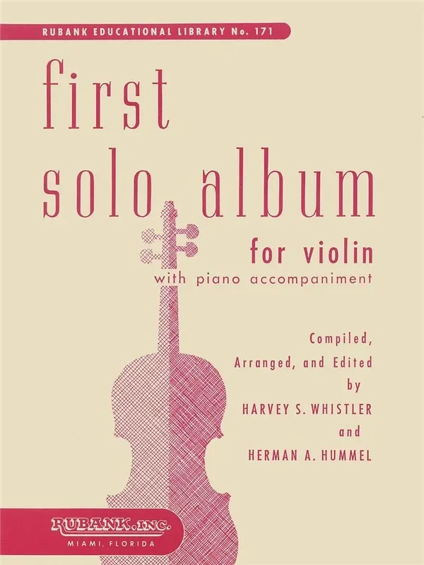 First Solo Album For Violin Violine mit Begleitung