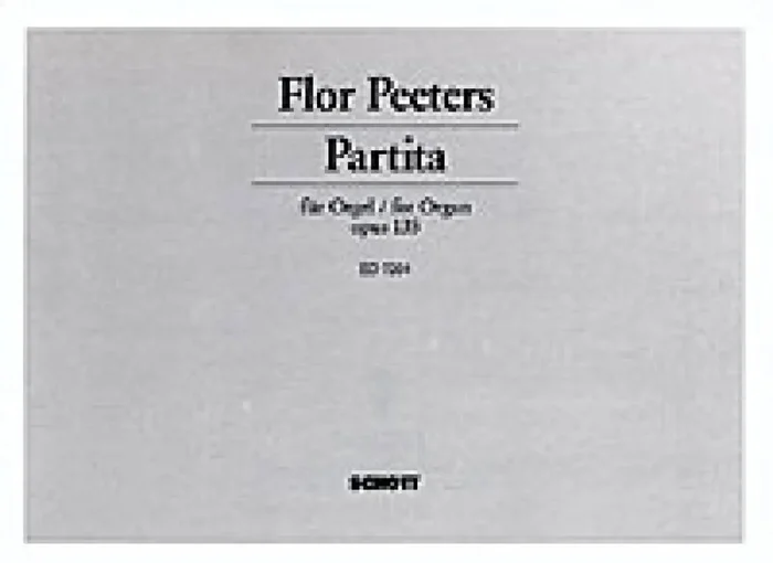 Flor Peeters Partita Orgel