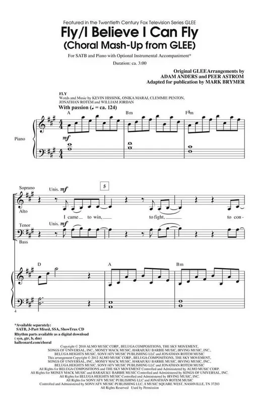 Fly/I Believe I Can Fly Choral Mash-up from Glee