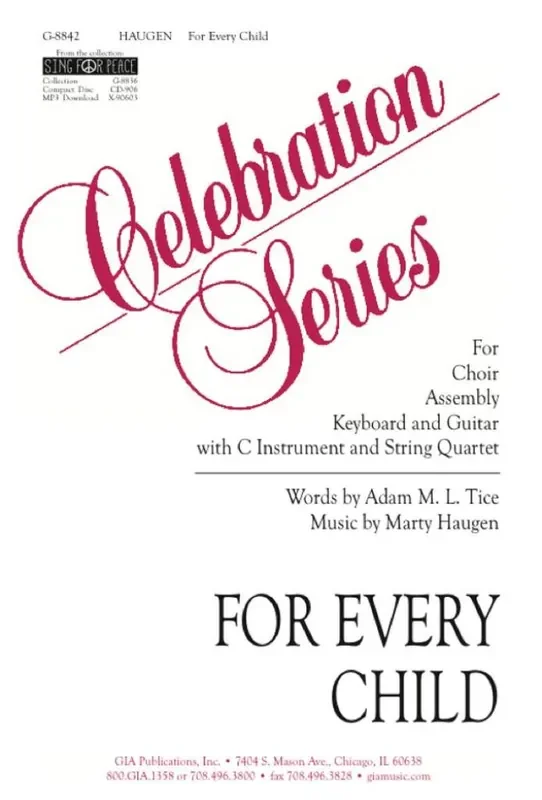 For Every Child – Instrument edition (Arr. Marty Haugen) Gemischter Chor mit Begleitung