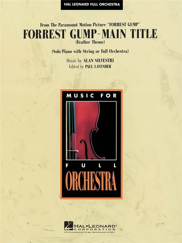 Forrest Gump – Main Theme (Feather Theme) (Arr. Paul Lavender) Orchester