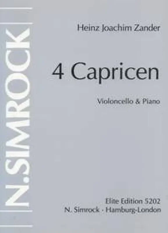 Four Caprices Cello mit Begleitung