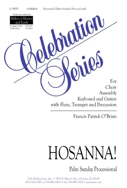 Francis Patrick O‘Brien Hosanna! Palm Sunday Processional Gemischter Chor mit Begleitung