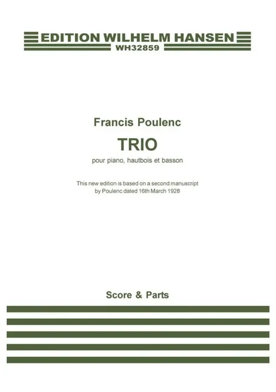 Francis Poulenc Trio For Piano, Oboe And Bassoon Kammerensemble