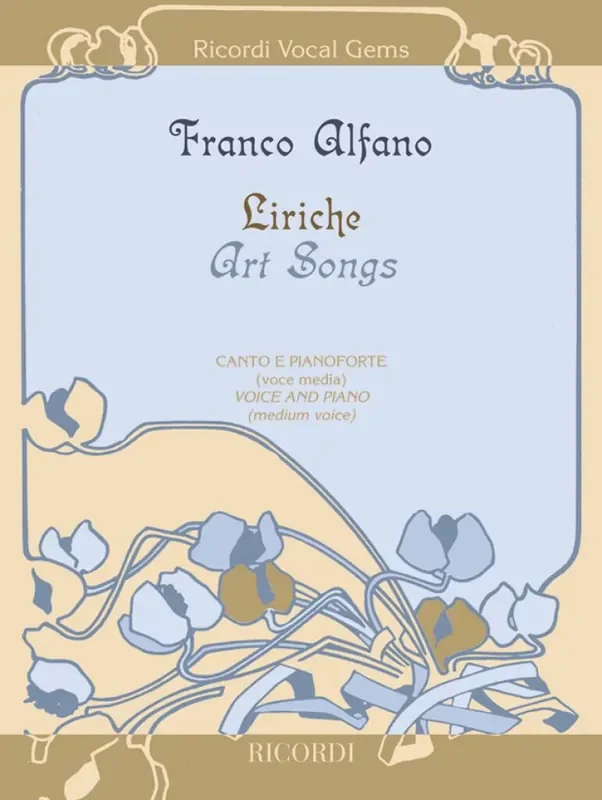 Franco Alfano Liriche – Art Songs Gesang mit Klavier