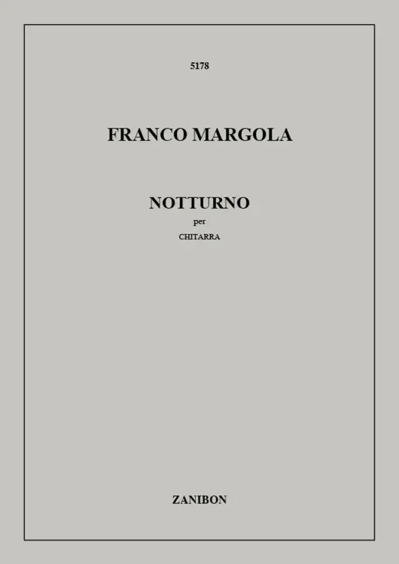 Franco Margola Notturno Gitarre Solo