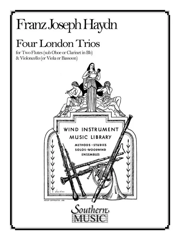 Franz Joseph Haydn Four (4) London Trios (Set-Pts-Only) (Arr. Louis Moyse) Holzbläserensemble