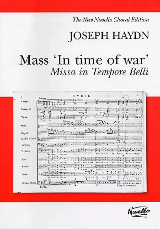 Franz Joseph Haydn Mass In Time Of War (Vocal Score Ed. Pilkington) Gemischter Chor mit Klavier/Orgel