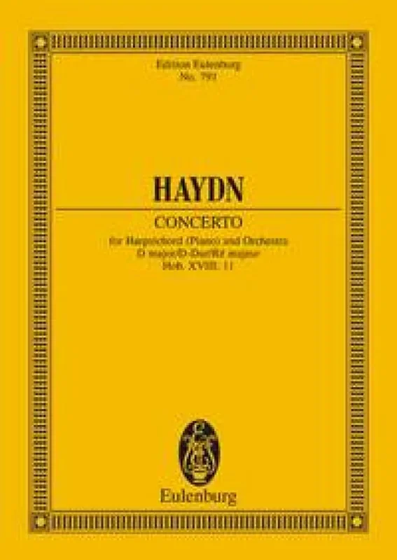 Franz Joseph Haydn Piano Concerto In D Major Hob 18 No 11 Orchester