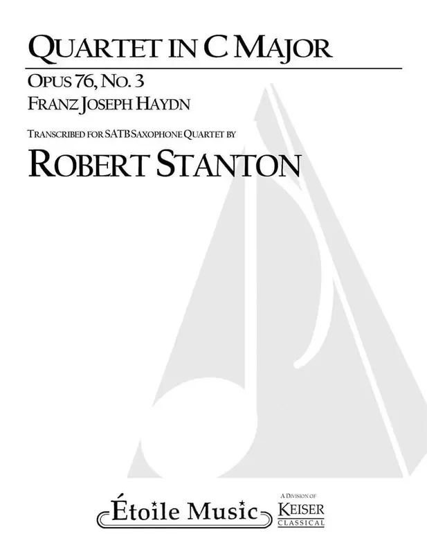 Franz Joseph Haydn Quartet in C Major (Arr. Robert Stanton) Saxophon Ensemble