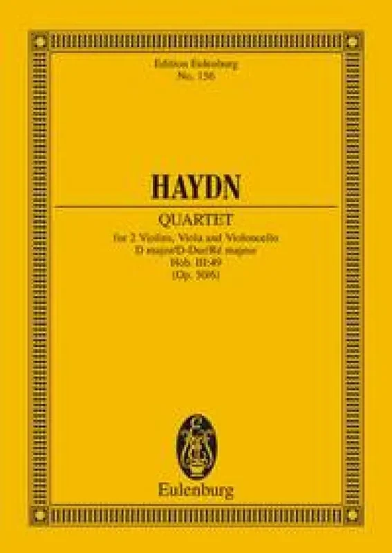 Franz Joseph Haydn Quartetto Op. 50 N. 6 Re (Hob Iii/49) (Frosch) Streichquartett