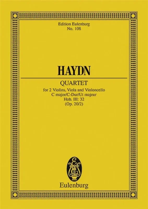 Franz Joseph Haydn String Quartet In C Major Op. 20 Nr. 2 Hob. III Streichquartett