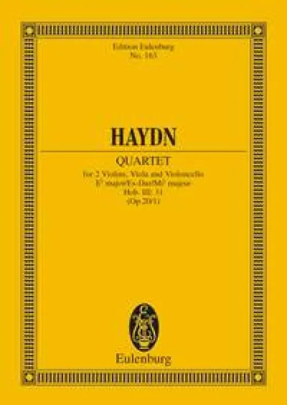 Franz Joseph Haydn String Quartet In E Flat Major Op. 20 No. 1 Streichquartett