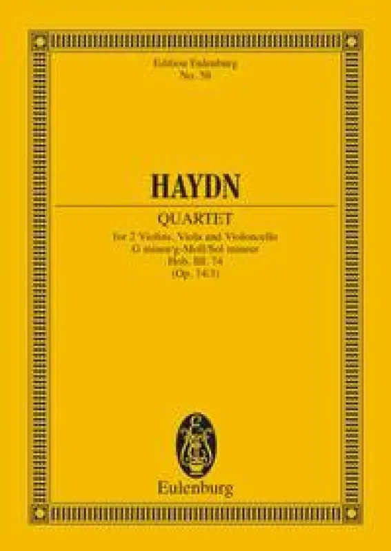 Franz Joseph Haydn String Quartet In G Minor ‘Reiter‘ Op. 74 No. 3 Streichquartett