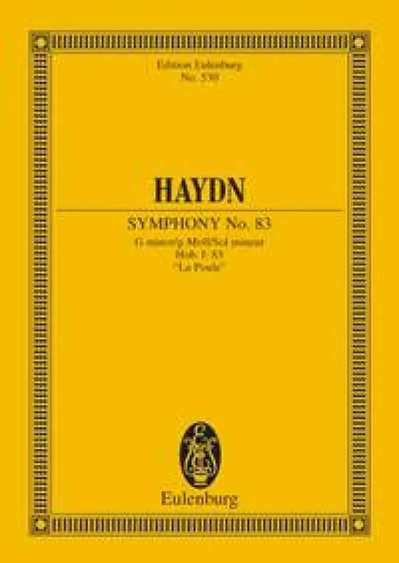 Franz Joseph Haydn Symphony No. 83 In G Minor ‘La Poule‘ Hob. I Orchester