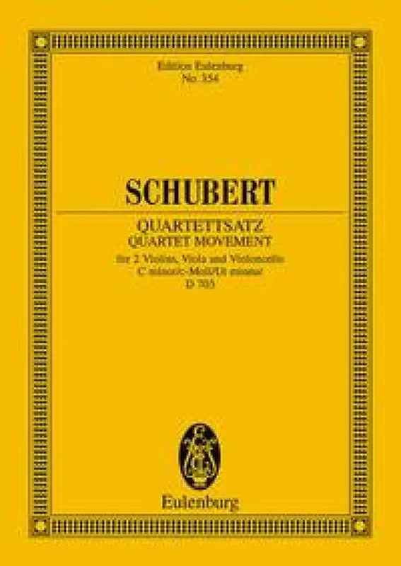 Franz Schubert String Quartet In C Minor D 703 Streichquartett