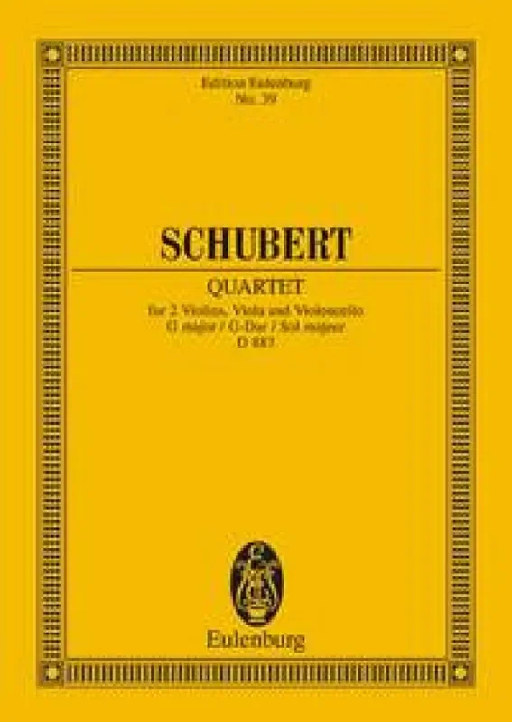 Franz Schubert String Quartet In G Major Op. 161 D 887 Streichquartett