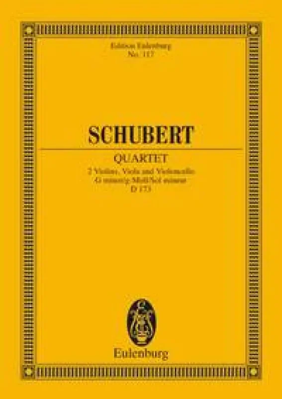 Franz Schubert String Quartet In G Minor Op. Posth. D 173 Streichquartett