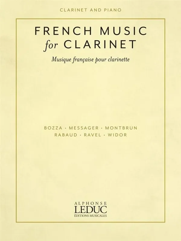 French Music for Clarinet and Piano Klarinette mit Begleitung