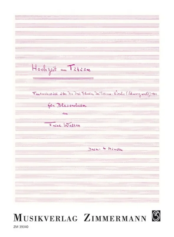 Fried Walter Hochzeit am Titisee Blasorchester