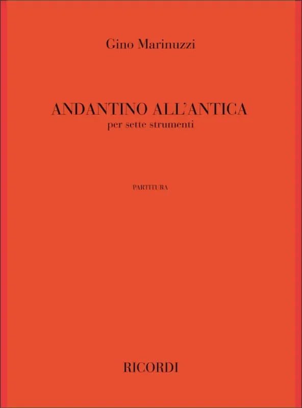 G. Marinuzzi Andantino All‘Antica Kammerensemble