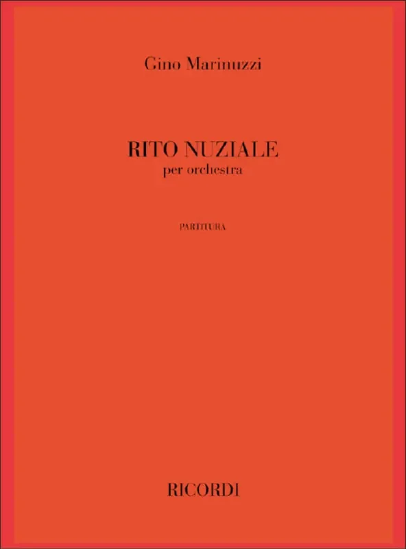 G. Marinuzzi Rito Nuziale Orchester