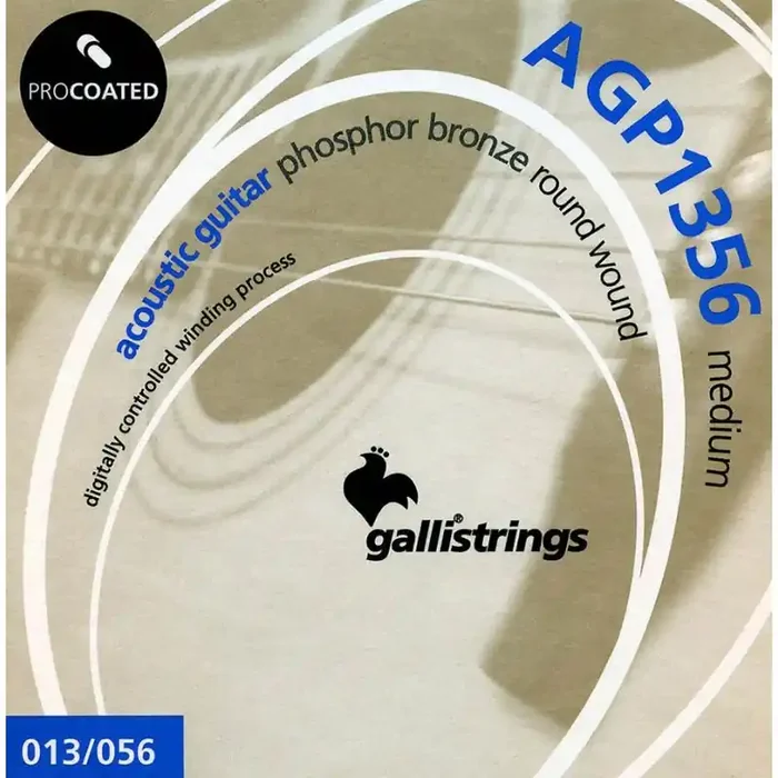 Galli ProCoated Phosphor Bronze string set acoustic, phosphor bronze wound, medium, 013-056