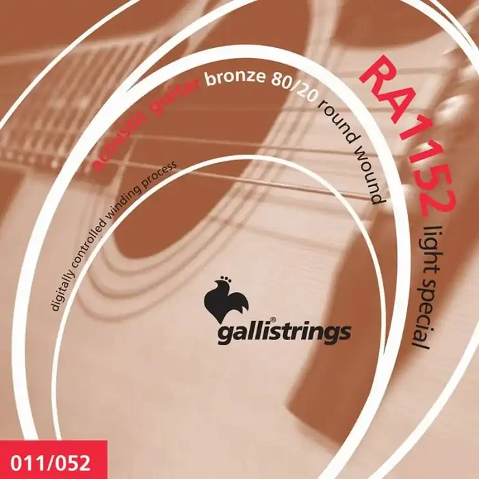 Galli string set acoustic 80/20 bronze wound, light special, 011-015-024-032-042-052