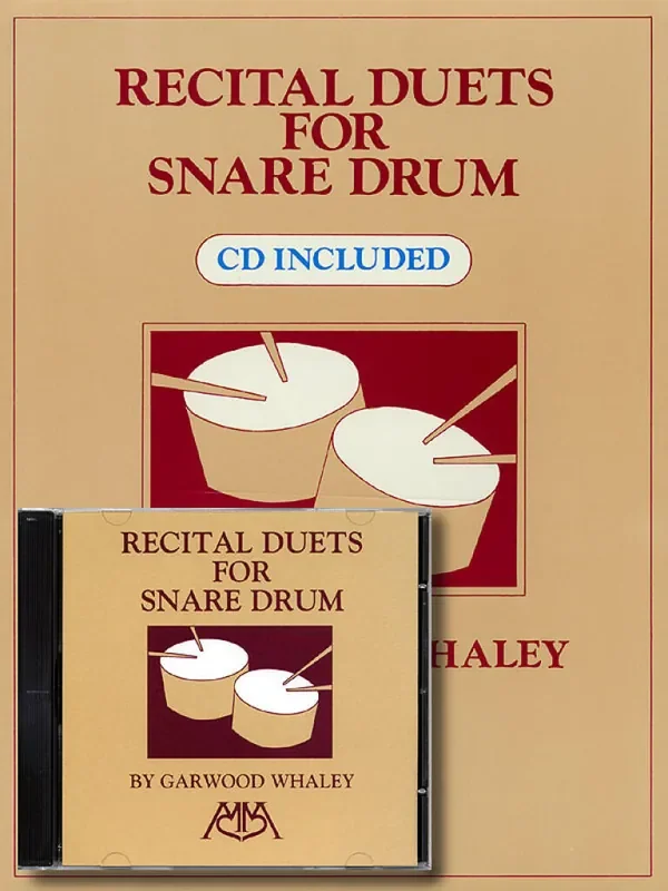 Garwood Whaley Recital Duets for Snare Drum CD Included Snare Drum