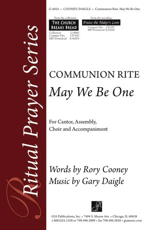 Gary A. Daigle May We Be One Gemischter Chor mit Begleitung