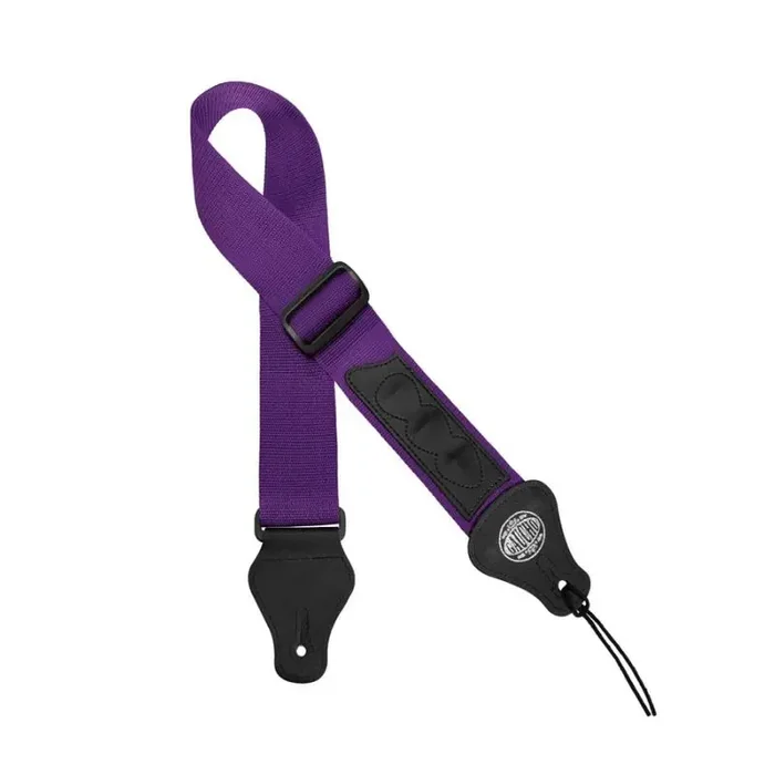 Gaucho Standard Series gitaarriem, paars nylon, met 3 plectrumhouders