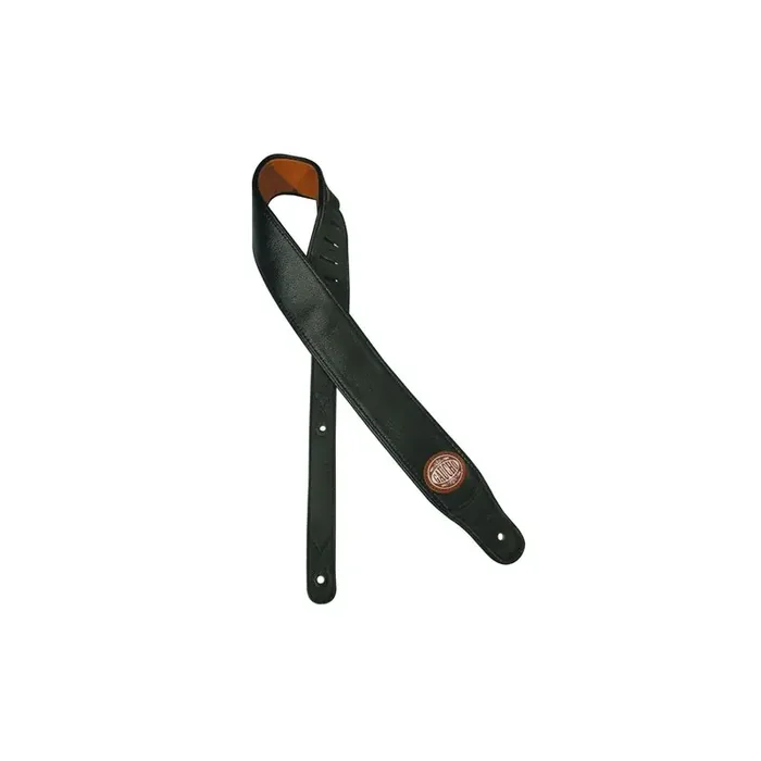 Gaucho Stylish Series gitaarriem, zwart, zwarte achterzijde