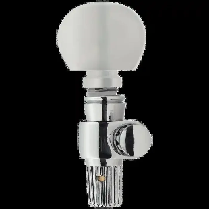 Geared Banjo 5-th Peg, Chrome / Metal Button
