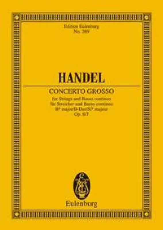 Georg Friedrich Händel Concerto Grosso G Op.6/6 Orchester