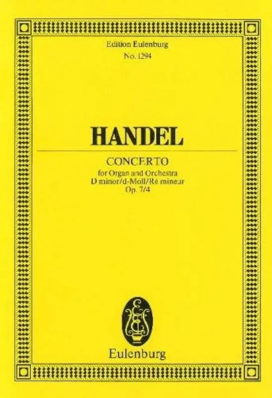 Georg Friedrich Händel Organ concerto No. 10 D minor op. 7/4 HWV 309 Kammerensemble