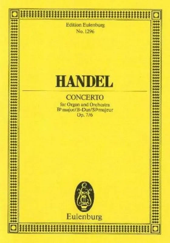 Georg Friedrich Händel Organ concerto No. 12 B major op. 7/6 HWV 311 Kammerensemble