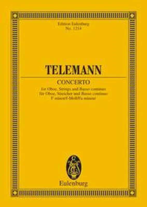 Georg Philipp Telemann Concerto In F Minor Kammerensemble