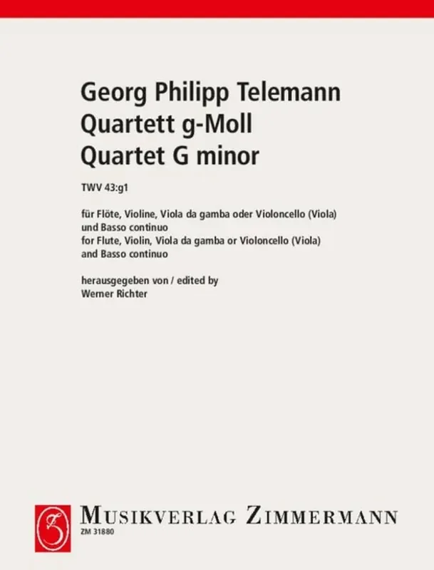 Georg Philipp Telemann Quartett G-Moll TWV. 43 Kammerensemble