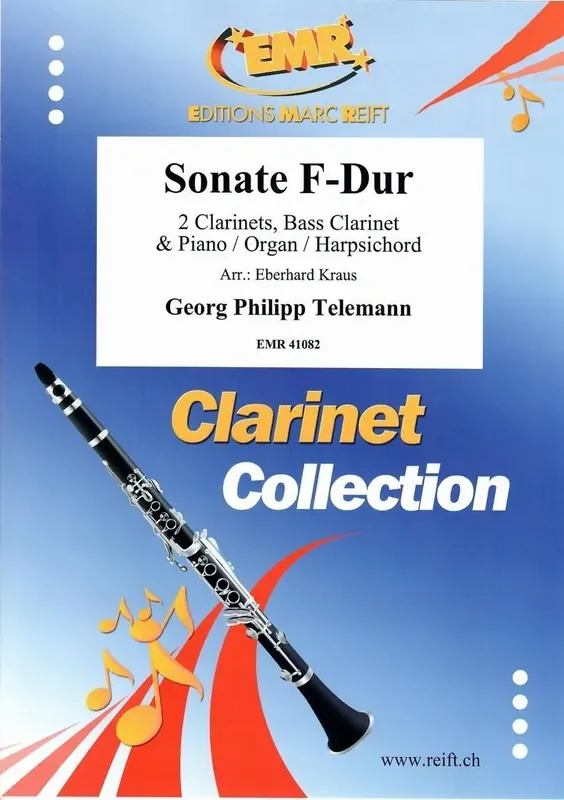 Georg Philipp Telemann Sonate F-Dur (Arr. Eberhard Kraus) Klarinette Ensemble