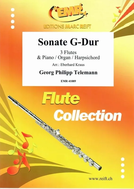 Georg Philipp Telemann Sonate G-Dur (Arr. Eberhard Kraus) Flöte Ensemble